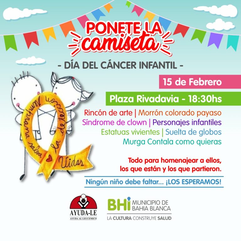 Día del Cáncer Infantil: las actividades en Bahía Blanca