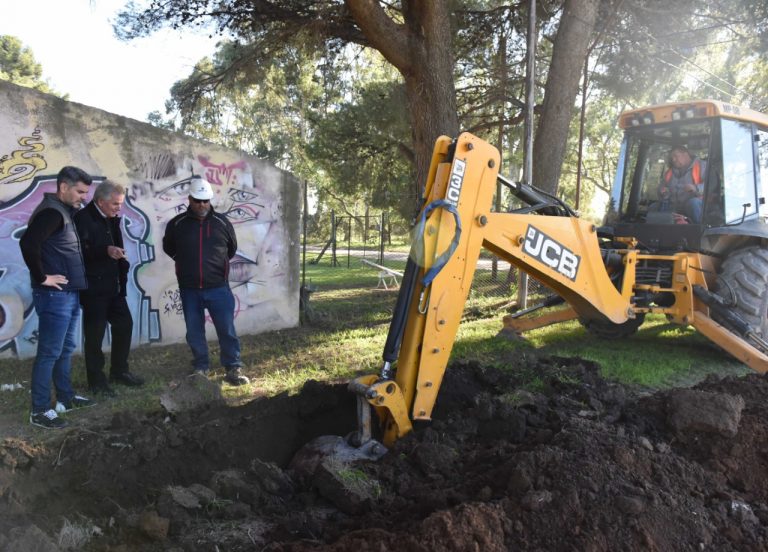 Se encuentra en un 60 por ciento la obra de red de agua en el barrio San Agustín