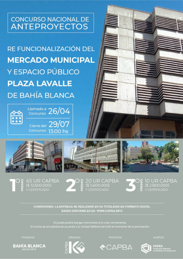 Abrió el concurso Nacional de anteproyectos para el Mercado Municipal